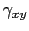 $\displaystyle \gamma_{xy}$