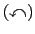 $\displaystyle \left(\curvearrowleft\right)$
