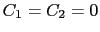 $ C_1=C_2=0$