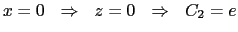 $\displaystyle x=0 \hspace{0.25cm} \Rightarrow \hspace{0.25cm} z=0 \hspace{0.25cm} \Rightarrow \hspace{0.25cm} C_2=e\vspace{0.25cm}$