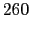 $\displaystyle 260$