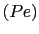 $ (Pe)$